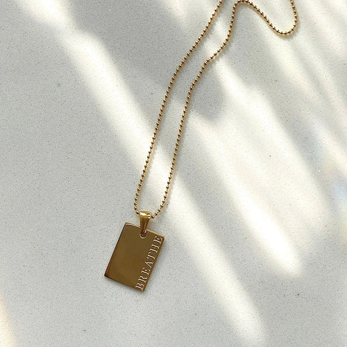 BowLift | Positive Affirmation Engraved Necklaces