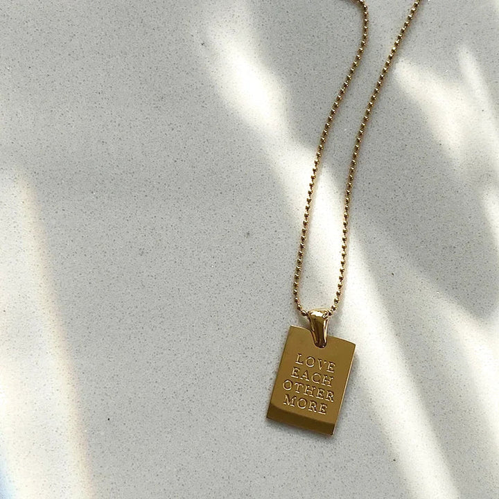 BowLift | Positive Affirmation Engraved Necklaces