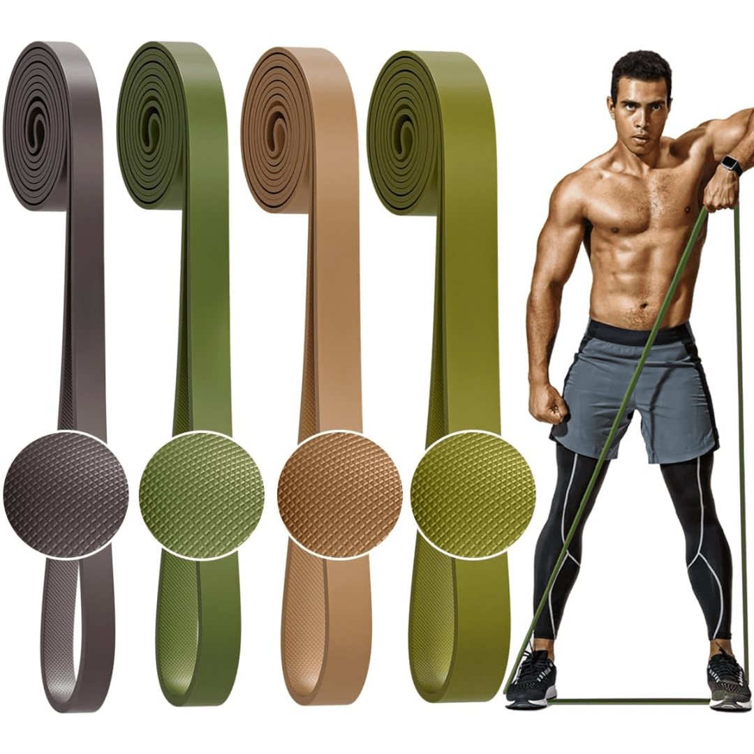 BowLift | Power Band Resistance Set – Latex Fitness Bands for Pull-Ups, Strength Training, Flexibility and Full-Body Workouts