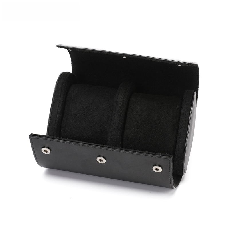 BowLift | Vintage Leather 3-Slot Men's Watch Box for Travel