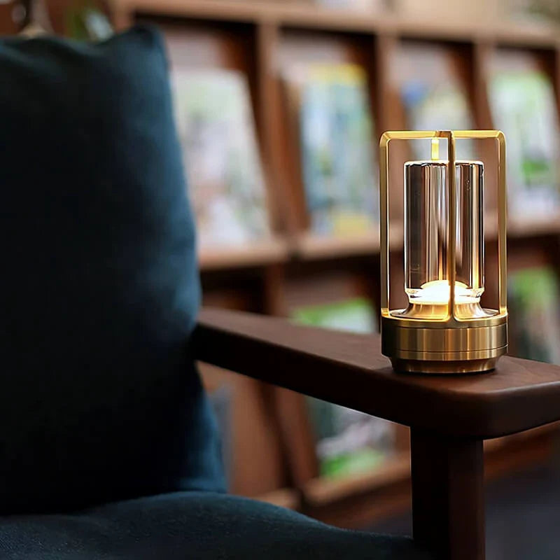 Waterproof and Portable Crystal Table Lamp - AuroraGlow | Bowlift