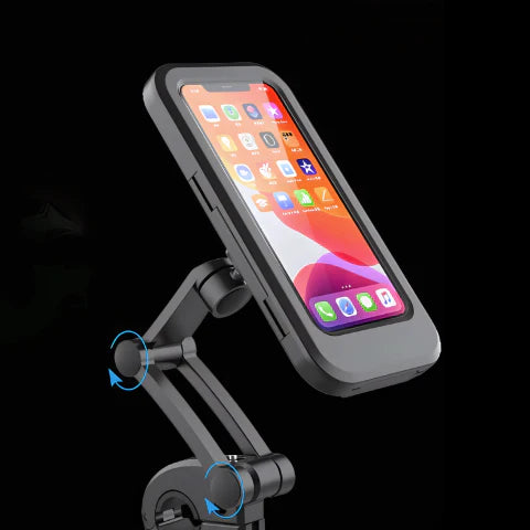 BowLift | Waterproof Bike Phone Holder | 360° Rotation, Touchscreen Access & Secure for All Weather Cycling