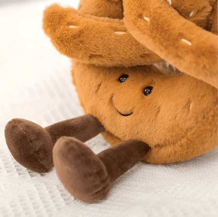 Plush Pretzel – Soft Cuddle Pillow in Breakfast Design | Bowlift