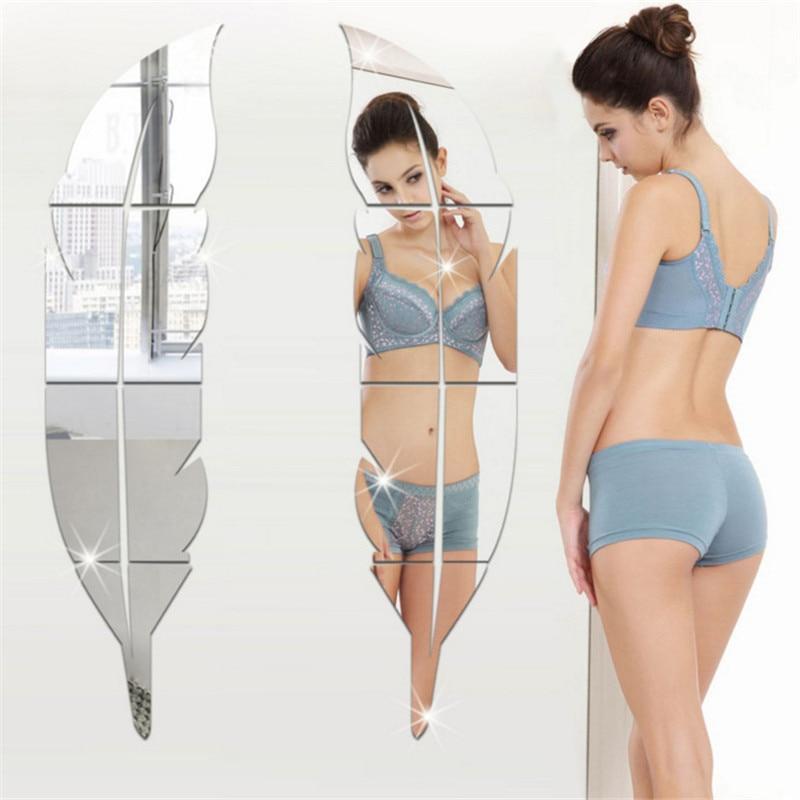 BowLift | Peel and Stick Feather Mirror
