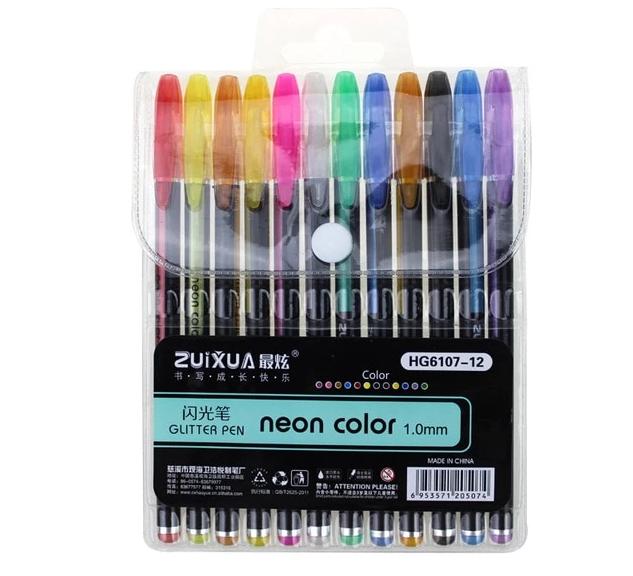 Glitzerly Glitter Gel Pens Set | Bowlift