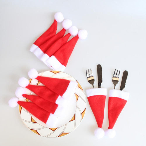 Santa Hat Cutlery Pocket | Bowlift