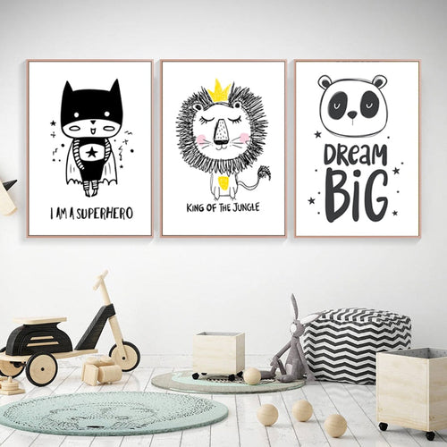 Baby Superhero - Canvas Wall Art Painting | Bowlift