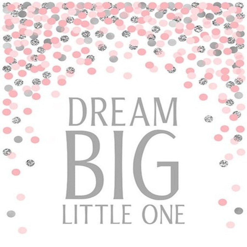 Pink Dream Big Little One - Canvas Wall Art Painting | Bowlift