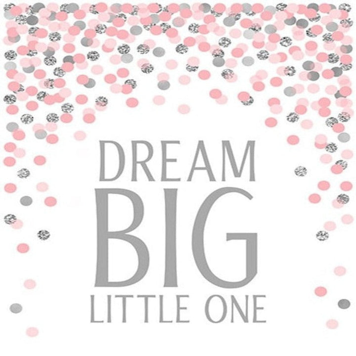 Pink Dream Big Little One - Canvas Wall Art Painting | Bowlift