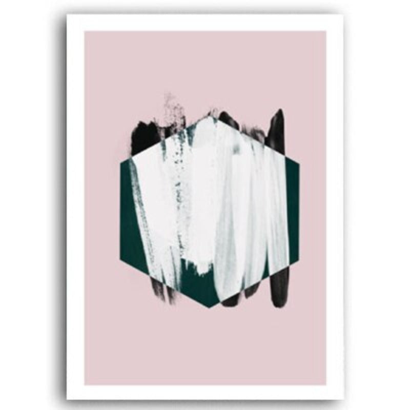 Pink Watercolor Ink - Canvas Wall Art Painting | Bowlift