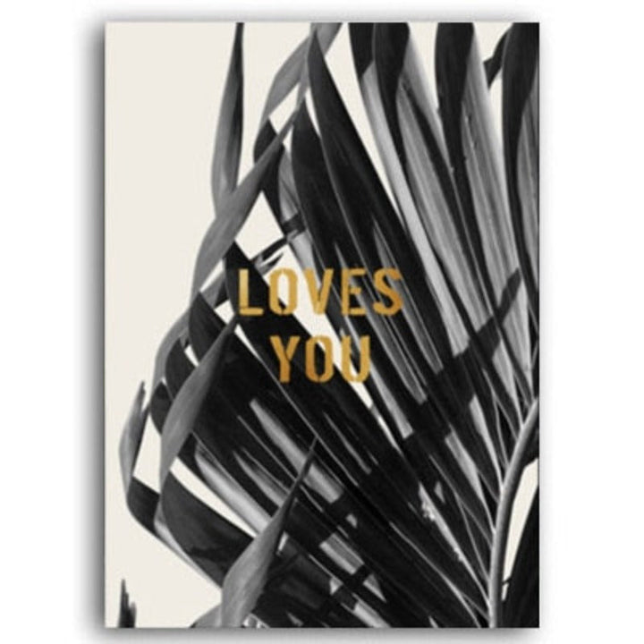 Modern Cool Love Quotes - Canvas Wall Art Painting | Bowlift