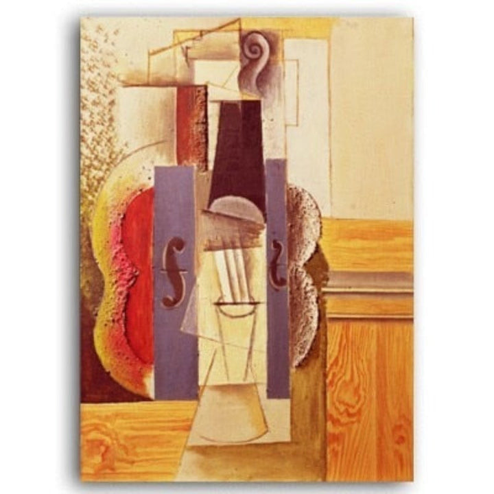 Vintage Abstract Europe Oil Print Canvas Painting | Bowlift