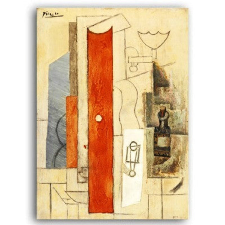 Vintage Abstract Europe Oil Print Canvas Painting | Bowlift