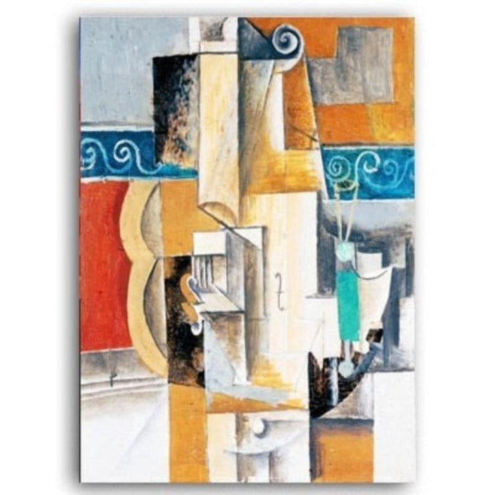 Vintage Abstract Europe Oil Print Canvas Painting | Bowlift