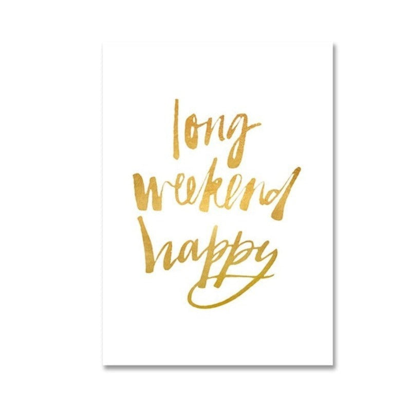 Gold Pineapple Tropical Turtle Leaf Modern - Canvas Wall Art Painting | Bowlift