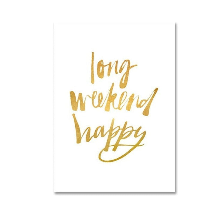 Gold Pineapple Tropical Turtle Leaf Modern - Canvas Wall Art Painting | Bowlift