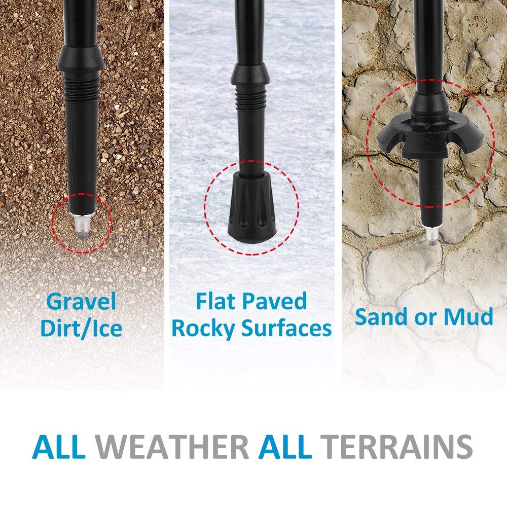 Collapsible Ultralight Telescopic Hiking Stick | Bowlift