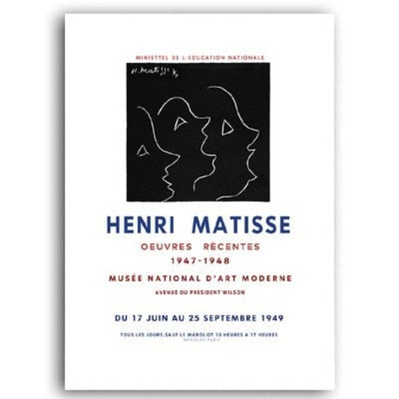 Vintage Abstract Matisse Retro Line Figure Europe Oil | Bowlift