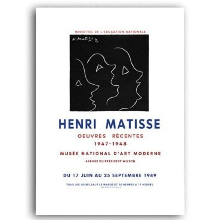 Vintage Abstract Matisse Retro Line Figure Europe Oil | Bowlift