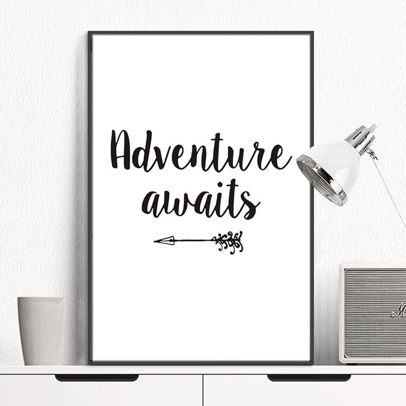Adventure Awaits Arrow - Canvas Wall Art Painting | Bowlift
