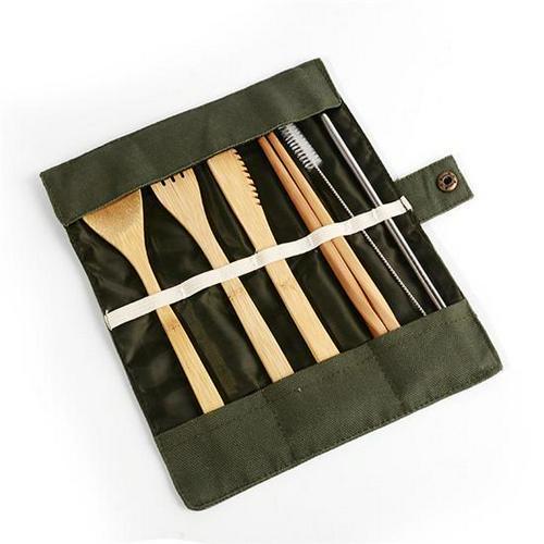 BowLift | 6 Pc Bamboo Travel Cutlery Set