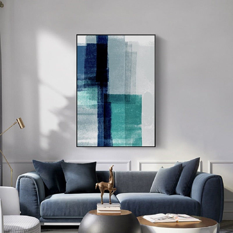Abstract Watercolor Impressions - Canvas Wall Art Painting | Bowlift
