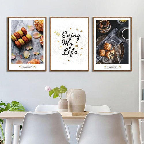 Modern Cake Dessert - Canvas Wall Art Painting | Bowlift