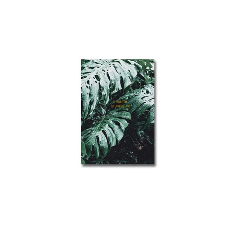Green Turtle Leaves - Canvas Wall Art Painting | Bowlift