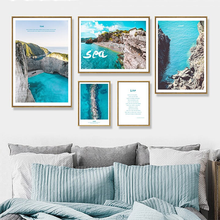 Nordic Modern Poetry Prints - Canvas Wall Art Painting | Bowlift