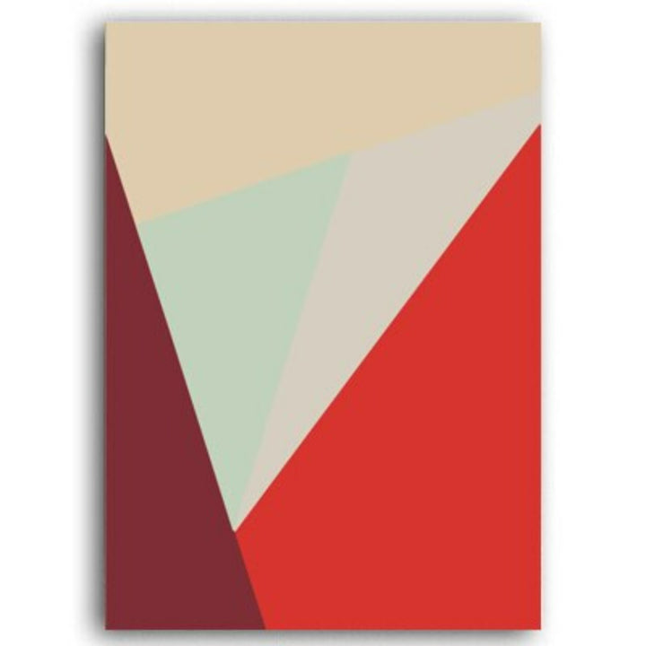Colorful Triangles - Canvas Wall Art Painting | Bowlift