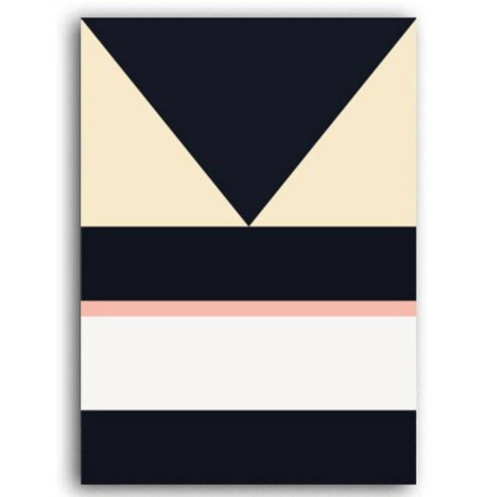 Colorful Triangles - Canvas Wall Art Painting | Bowlift