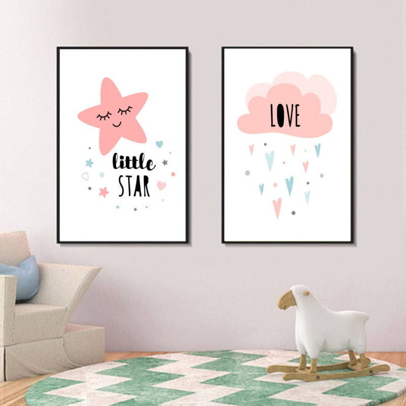 Love Stars - Canvas Wall Art Painting | Bowlift