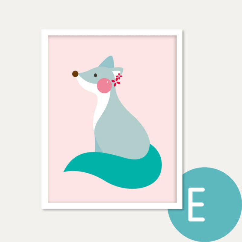 Modern Cartoon Animals Canvas Paintings - Canvas Wall Art Painting | Bowlift