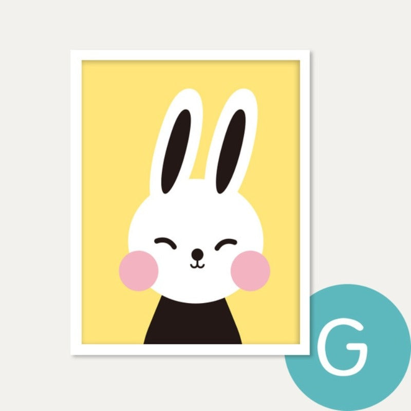 Modern Cartoon Animals Canvas Paintings - Canvas Wall Art Painting | Bowlift