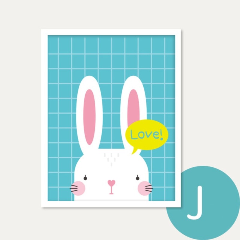 Modern Cartoon Animals Canvas Paintings - Canvas Wall Art Painting | Bowlift