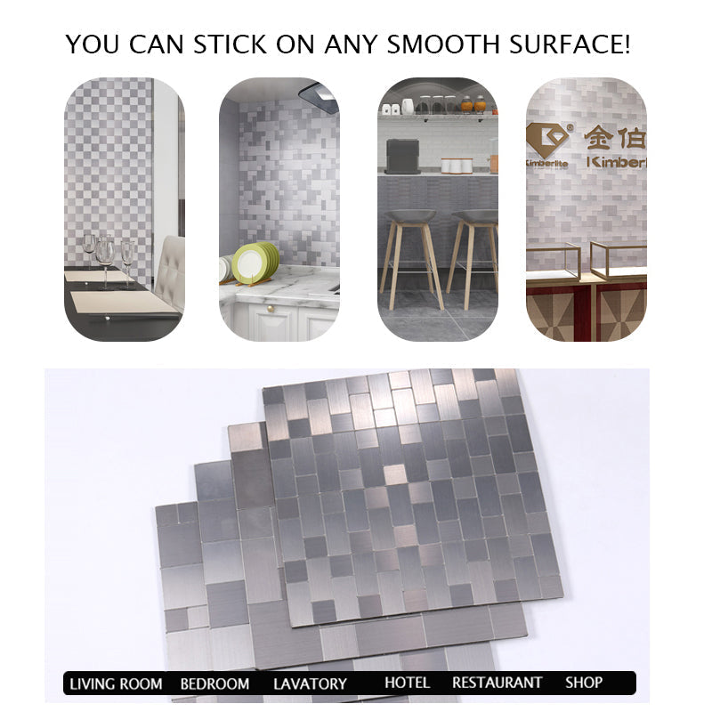 BowLift | 3D Metal Self Adhesive Brick Wall Stickers