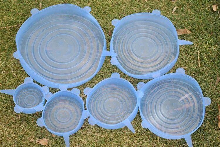 EcoLid - 6 Silicone Reusable Stretch Covers | Bowlift