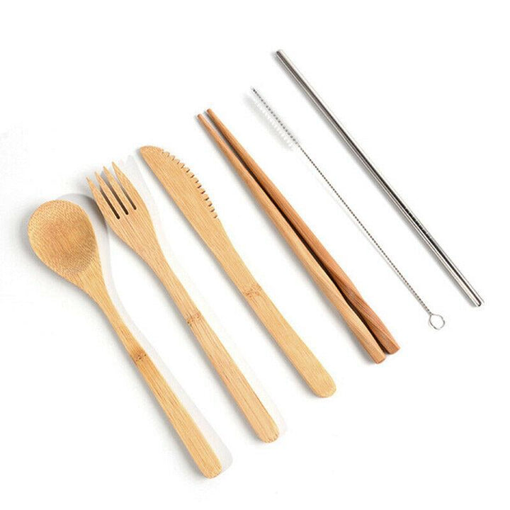 BowLift | 6 Pc Bamboo Travel Cutlery Set