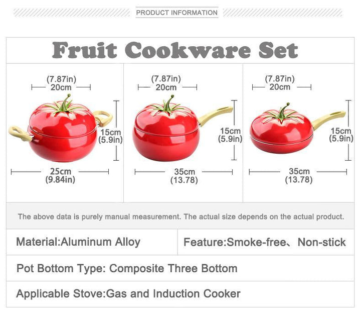 BowLift | Fruit Color Ceramic Aluminum Frying Pan