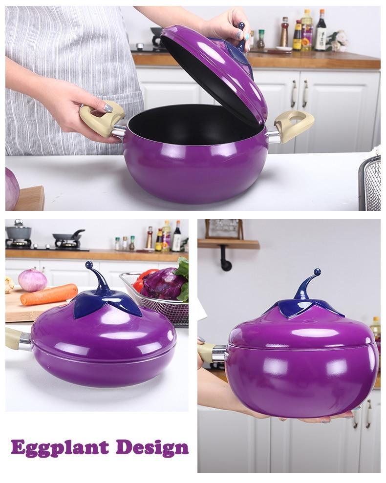 BowLift | Fruit Color Ceramic Aluminum Frying Pan