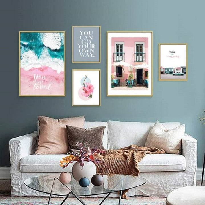 Nordic Landscape Inspiring Quote Posters and Prints - Canvas Wall Art Painting | Bowlift