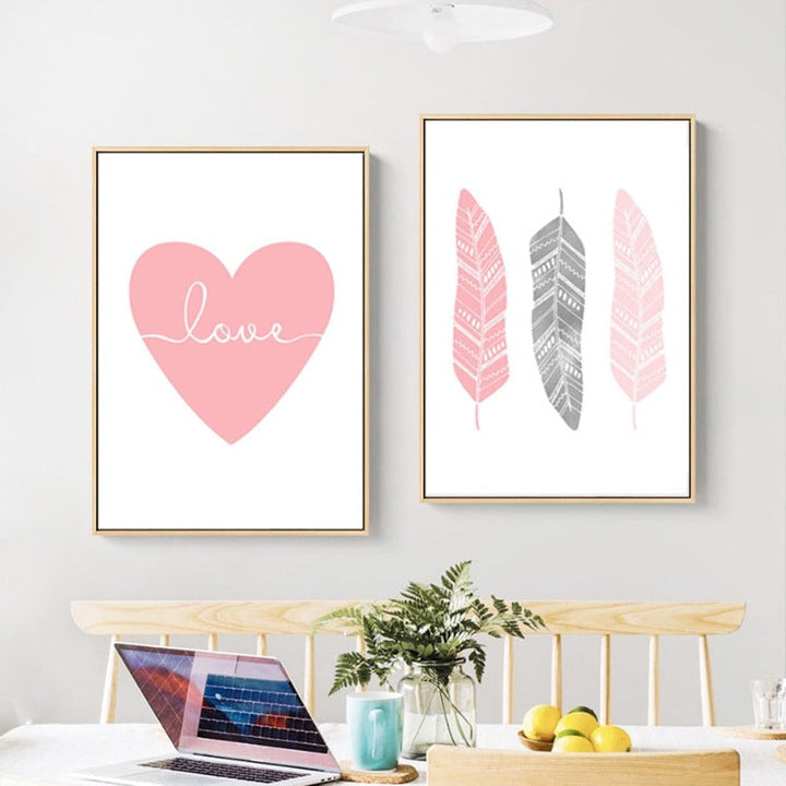 Pink Dream Big Little One - Canvas Wall Art Painting | Bowlift