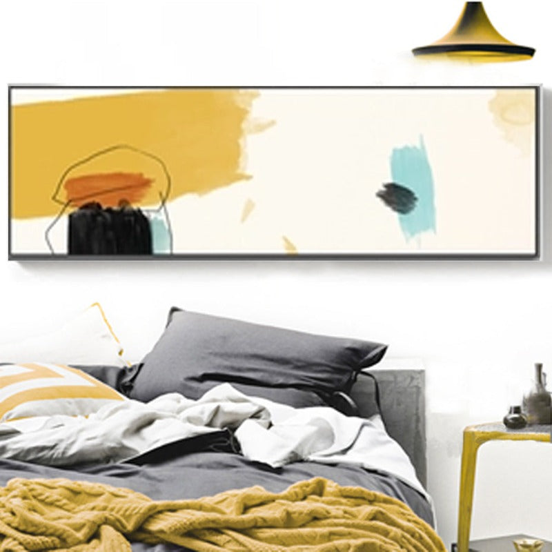 Abstract Brush Strokes - Canvas Wall Art Painting | Bowlift