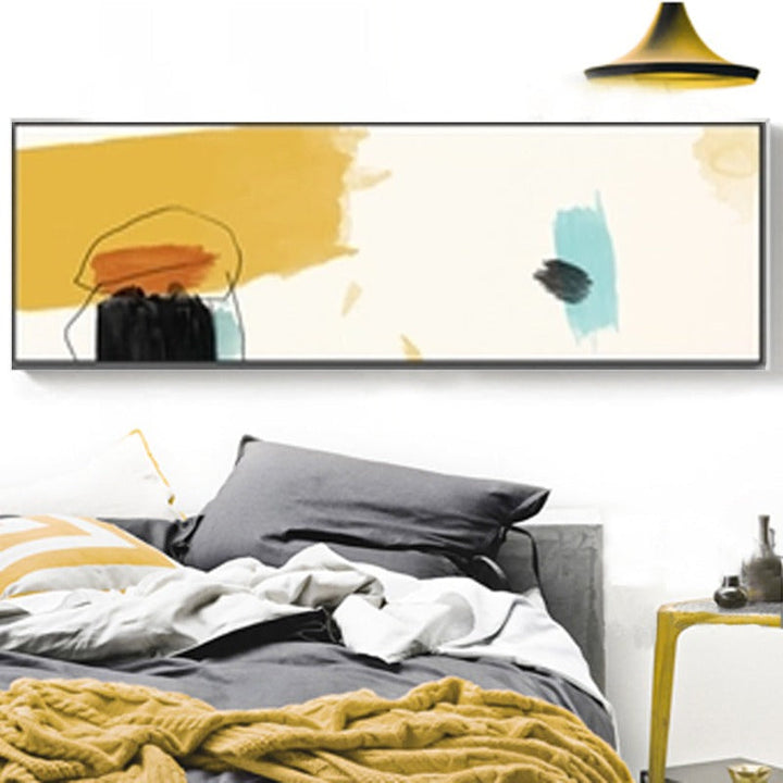 Abstract Brush Strokes - Canvas Wall Art Painting | Bowlift