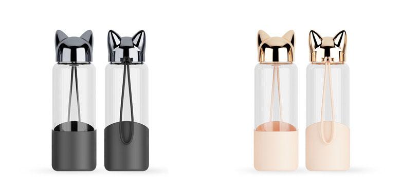 Laia - Cat Ear Portable Water Bottle | Bowlift
