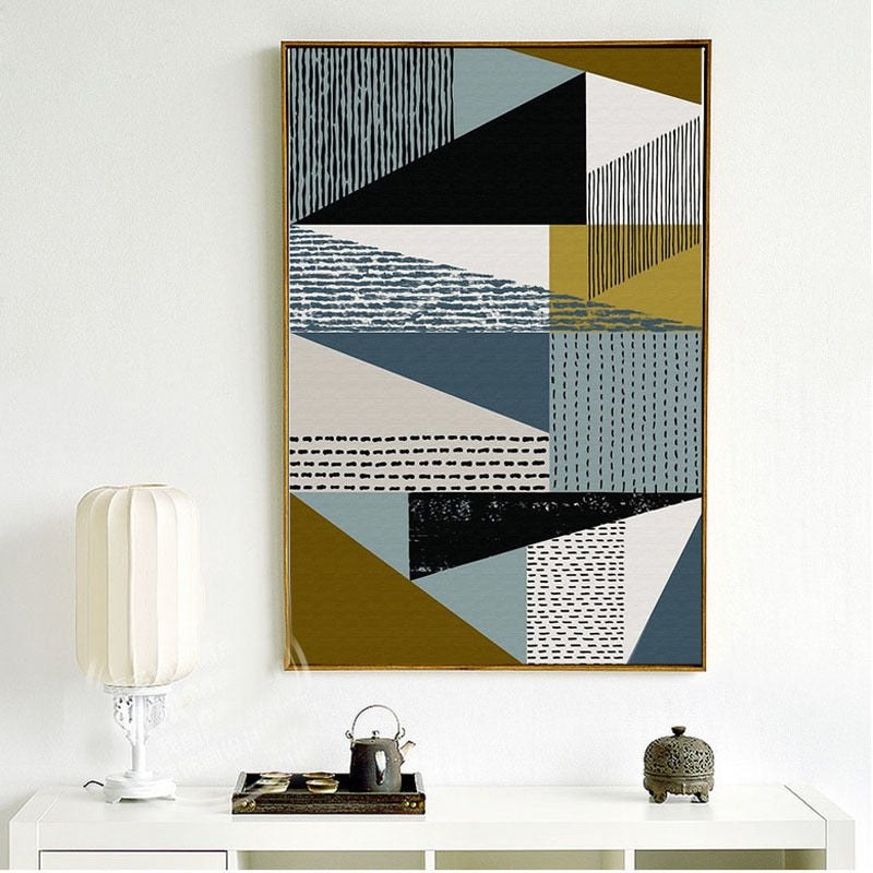 Scandinavian Leaves - Canvas Wall Art Painting | Bowlift