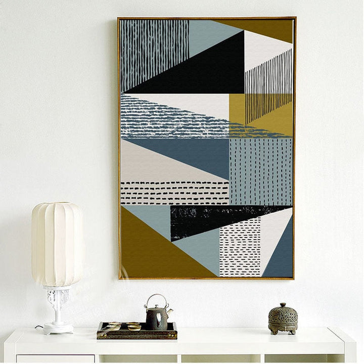 Scandinavian Leaves - Canvas Wall Art Painting | Bowlift
