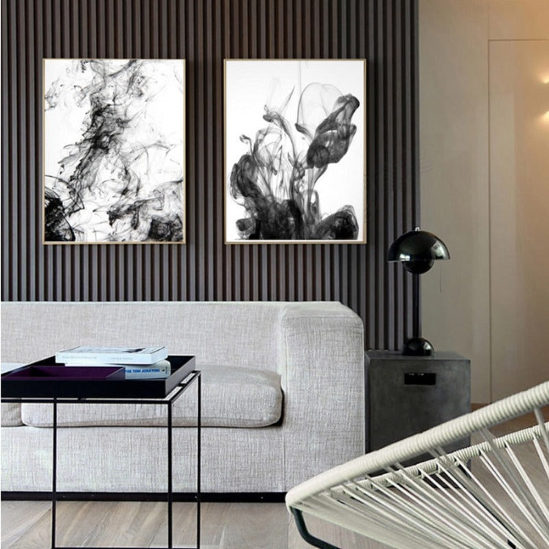 Dynamic Ink Stokes - Canvas Wall Art Painting | Bowlift