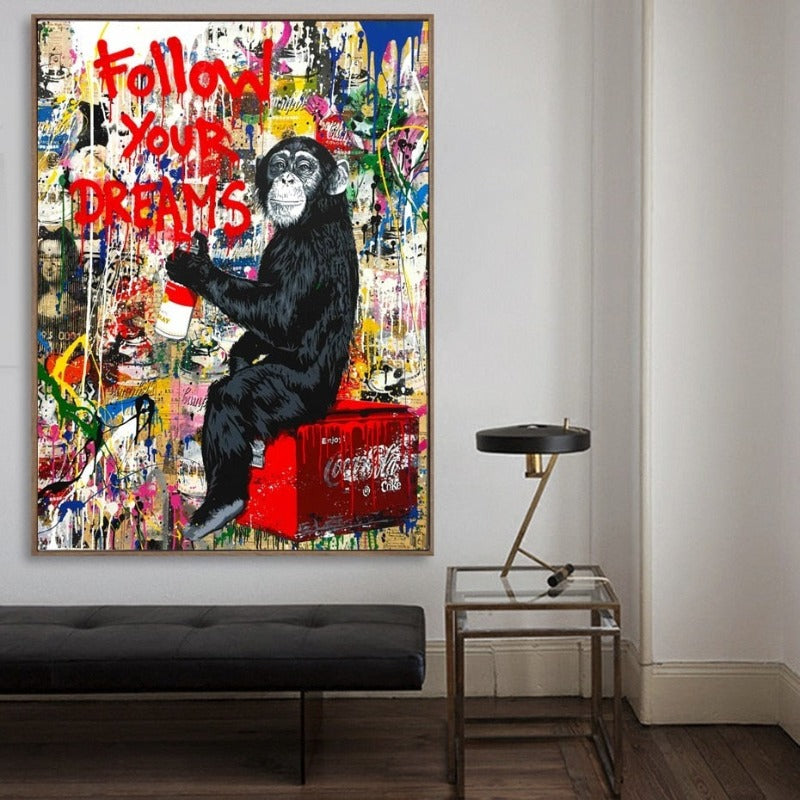 Street Graffiti - Canvas Wall Art Painting | Bowlift