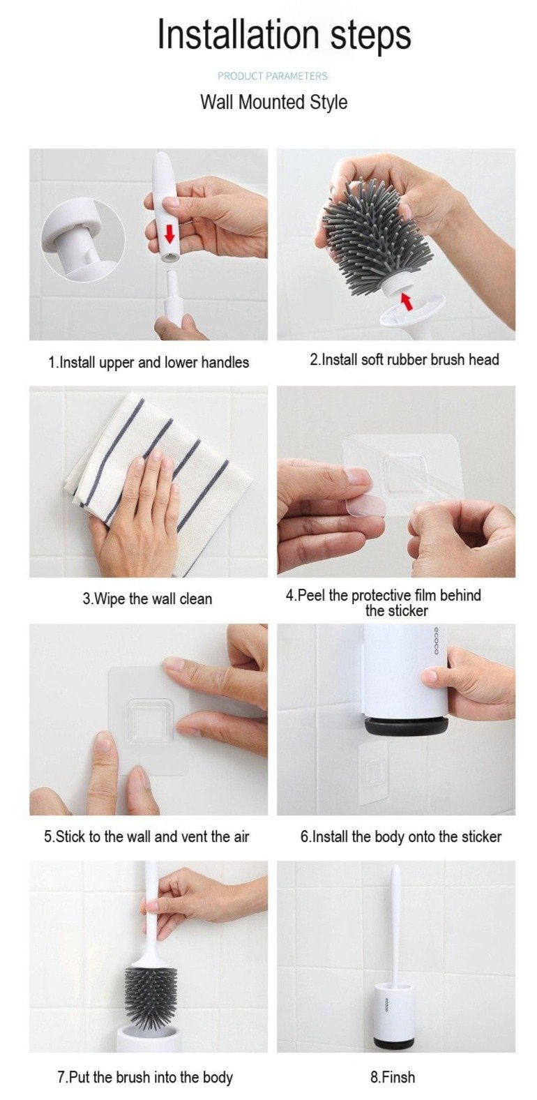 Silicone Toilet Brush | Bowlift